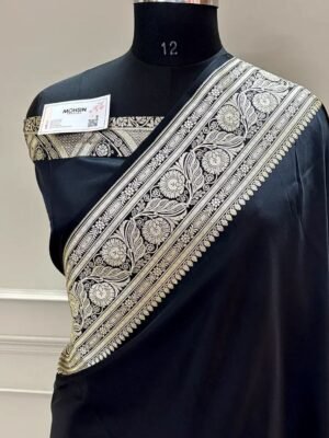 Jamdani Silk Black
