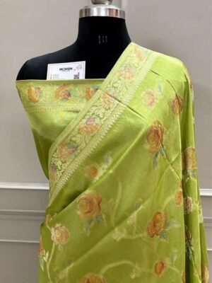Antique Zari Georgette Saree
