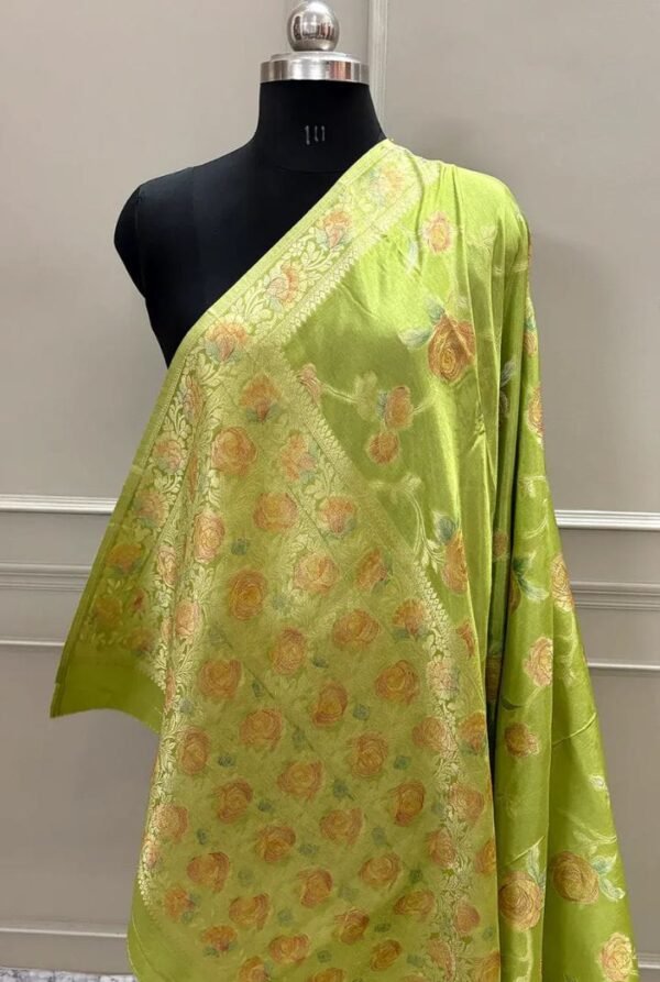 Antique Zari Georgette Saree - Image 2