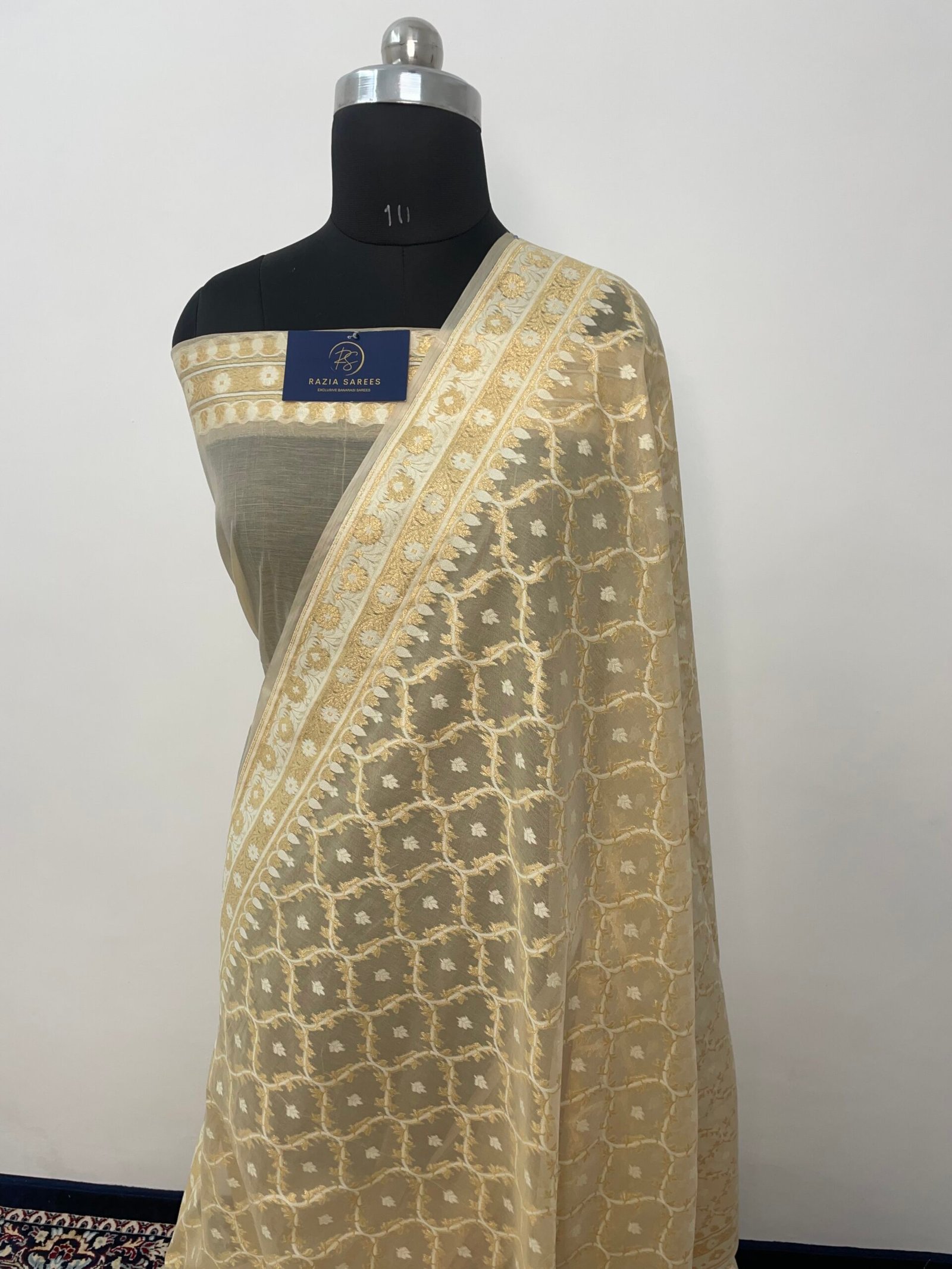 Tussar Premium Jamdani Cotton Silk Saree - Image 2