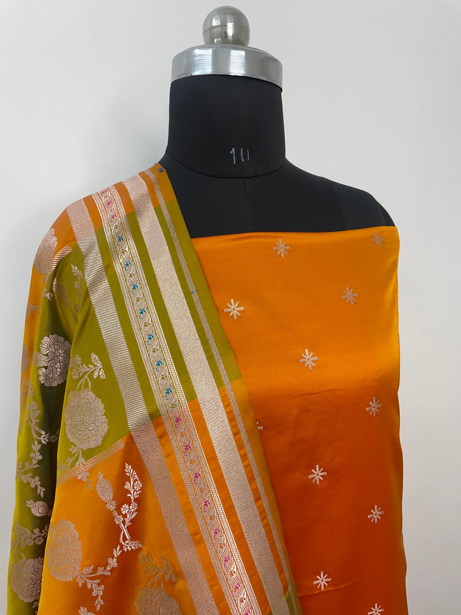 Yellow Premium Mashru Katan Suit