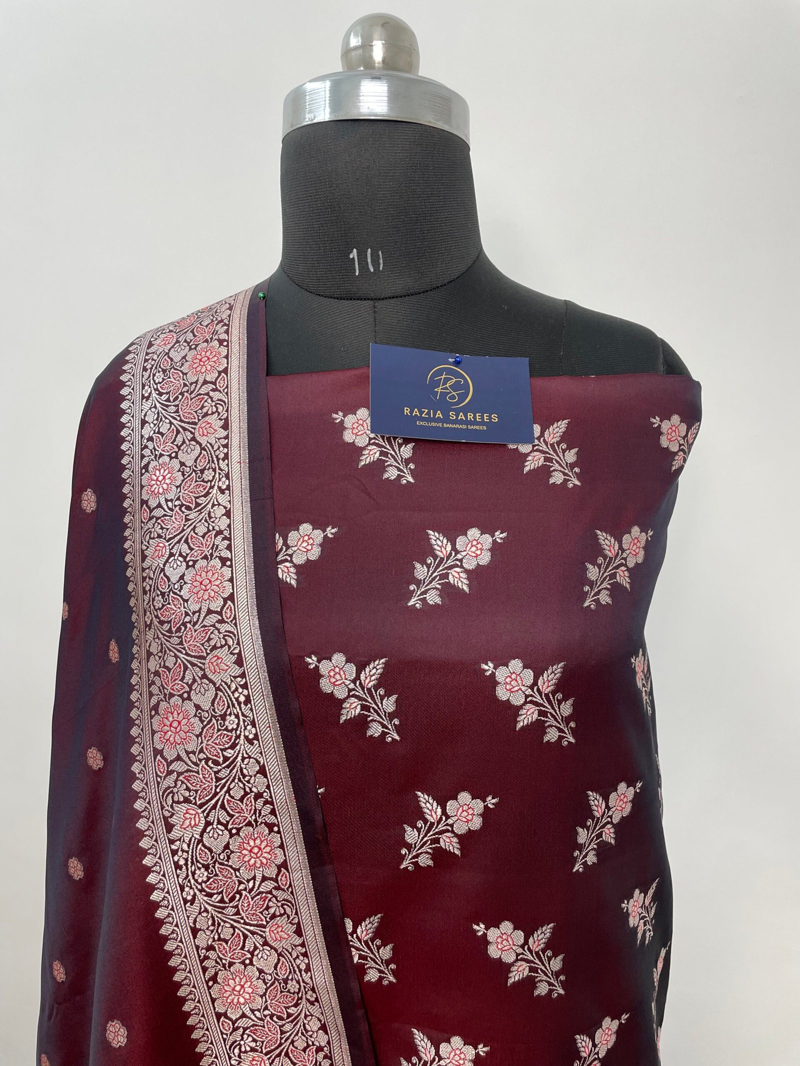 Maroon Premium Mashru Katan Silk Suit