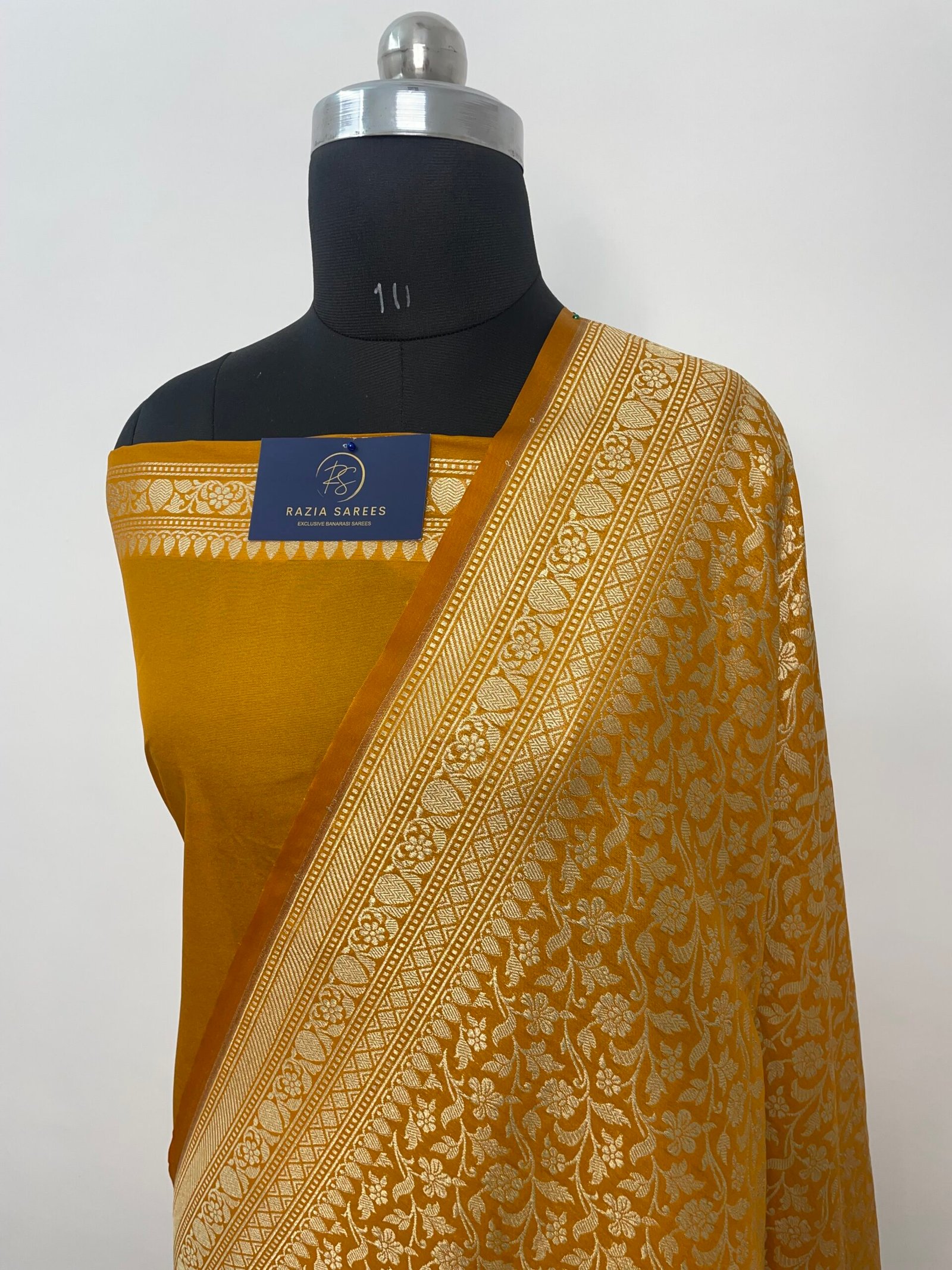 Yellow Jaal Brocade Premium Katan Silk Saree