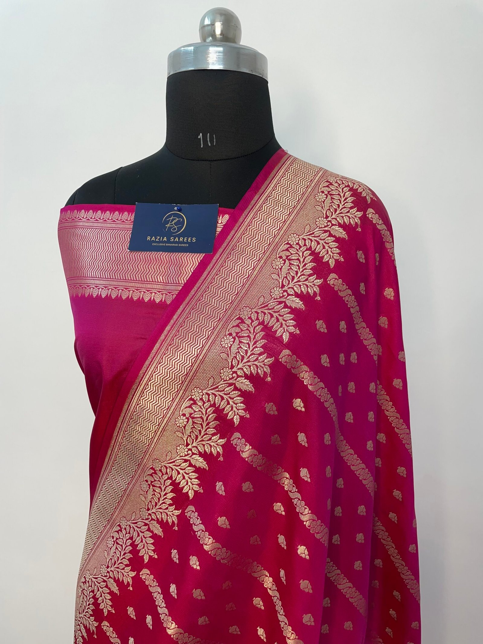 Rani Booti Premium Mashru Katan Silk Saree
