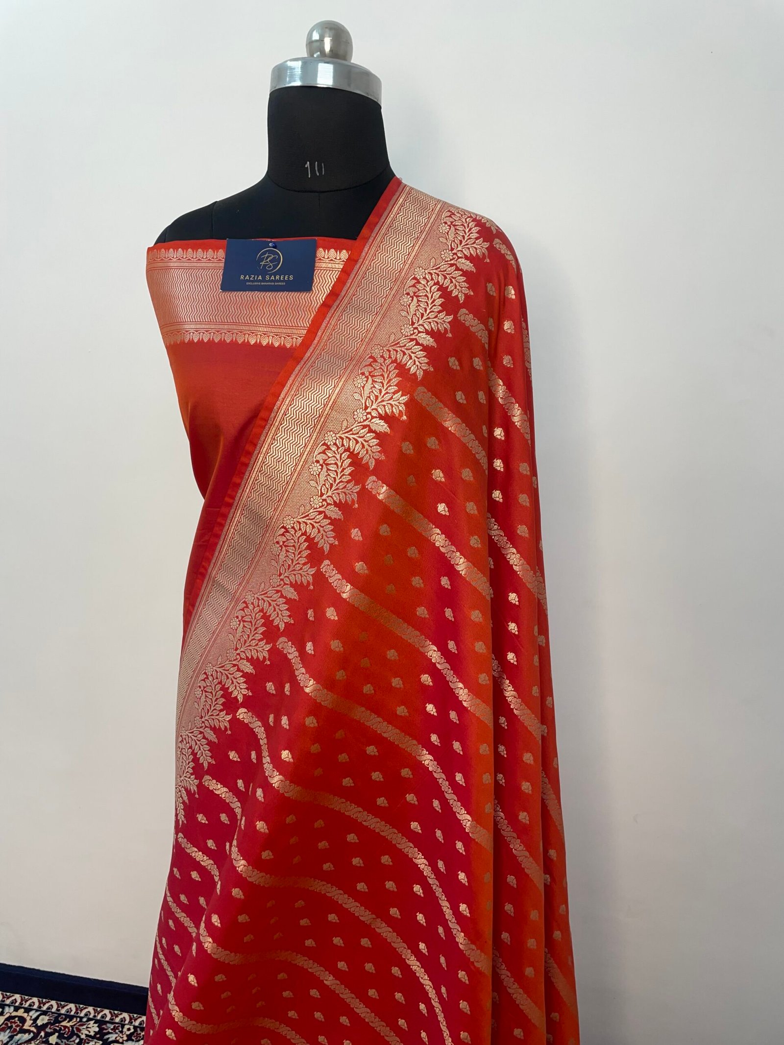 Fanta Booti Premium Katan Silk Saree - Image 2