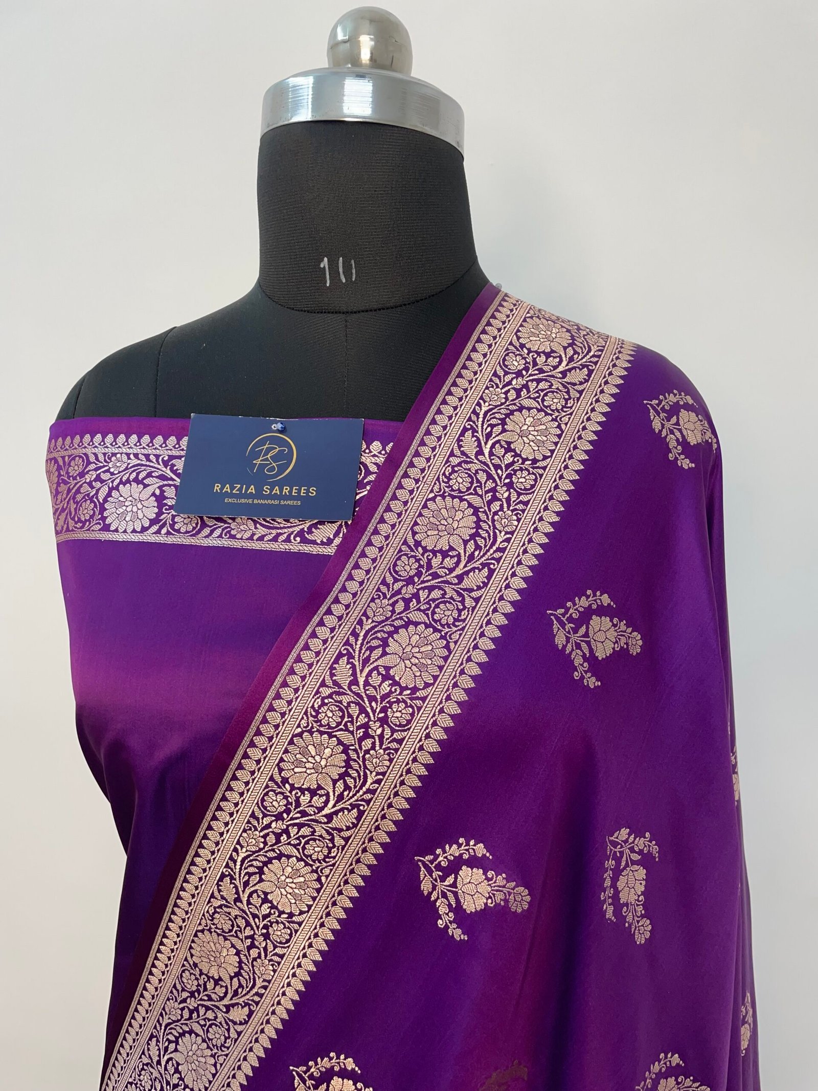 Begani Boota Mashru Katan Silk Saree