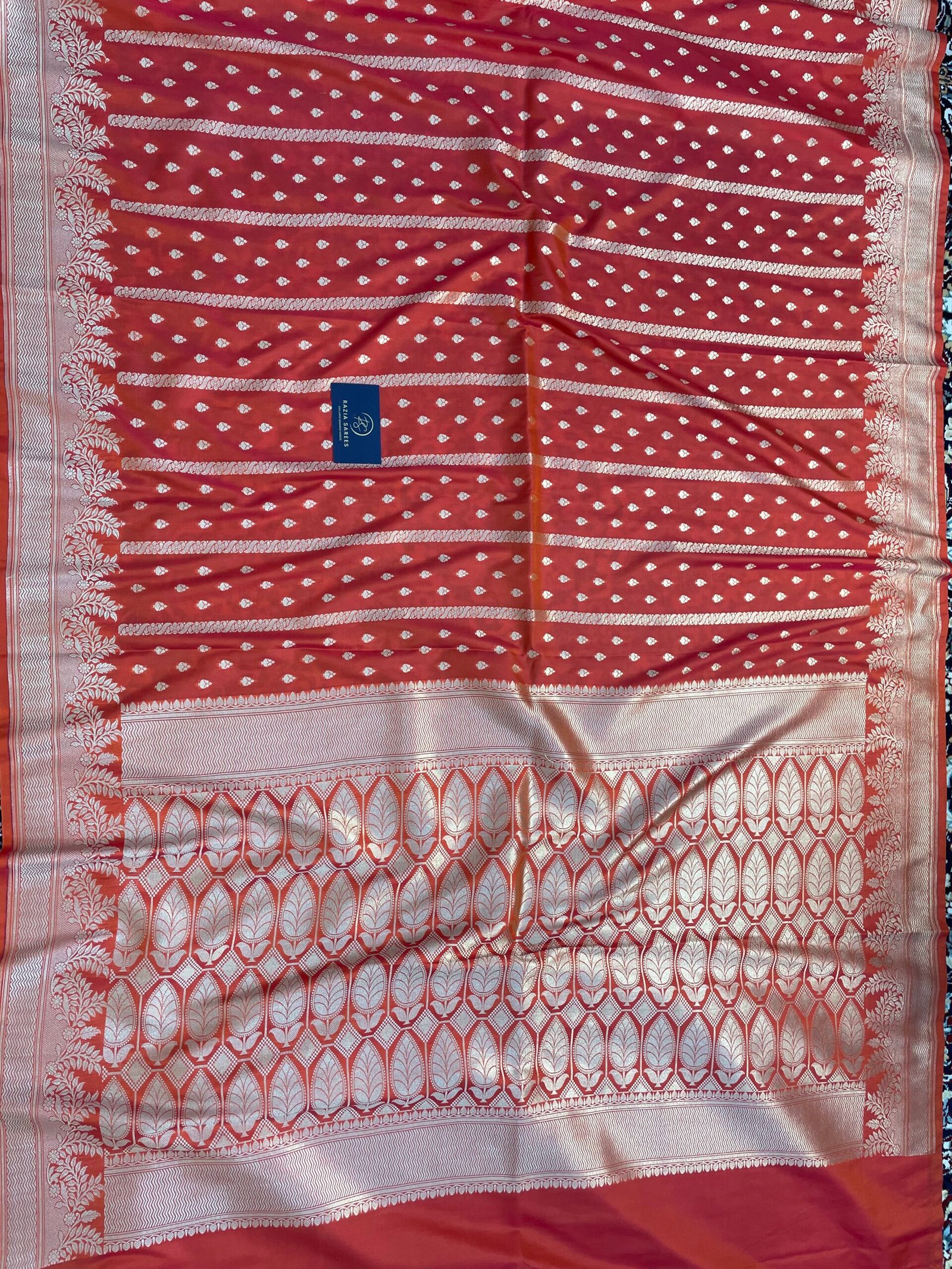 Fanta Booti Premium Katan Silk Saree - Image 4