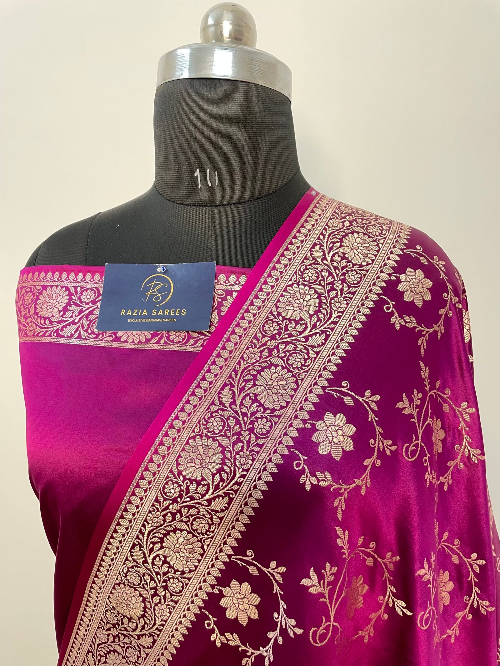B. Purple Jaal Mashru Katan Silk Saree
