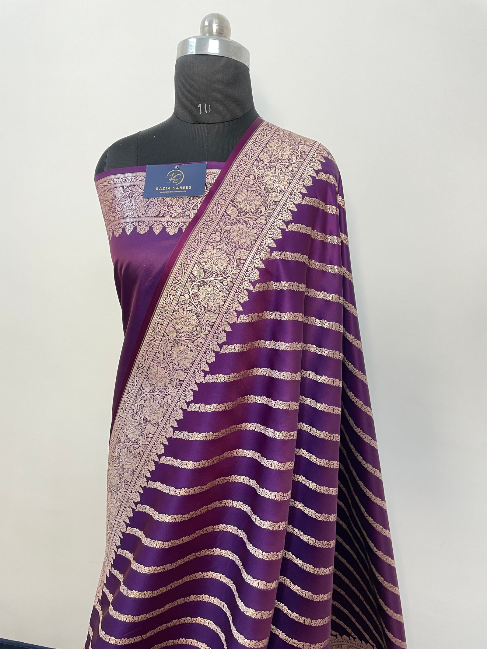 A3. Begani Aada Mashru Katan Silk Saree - Image 2