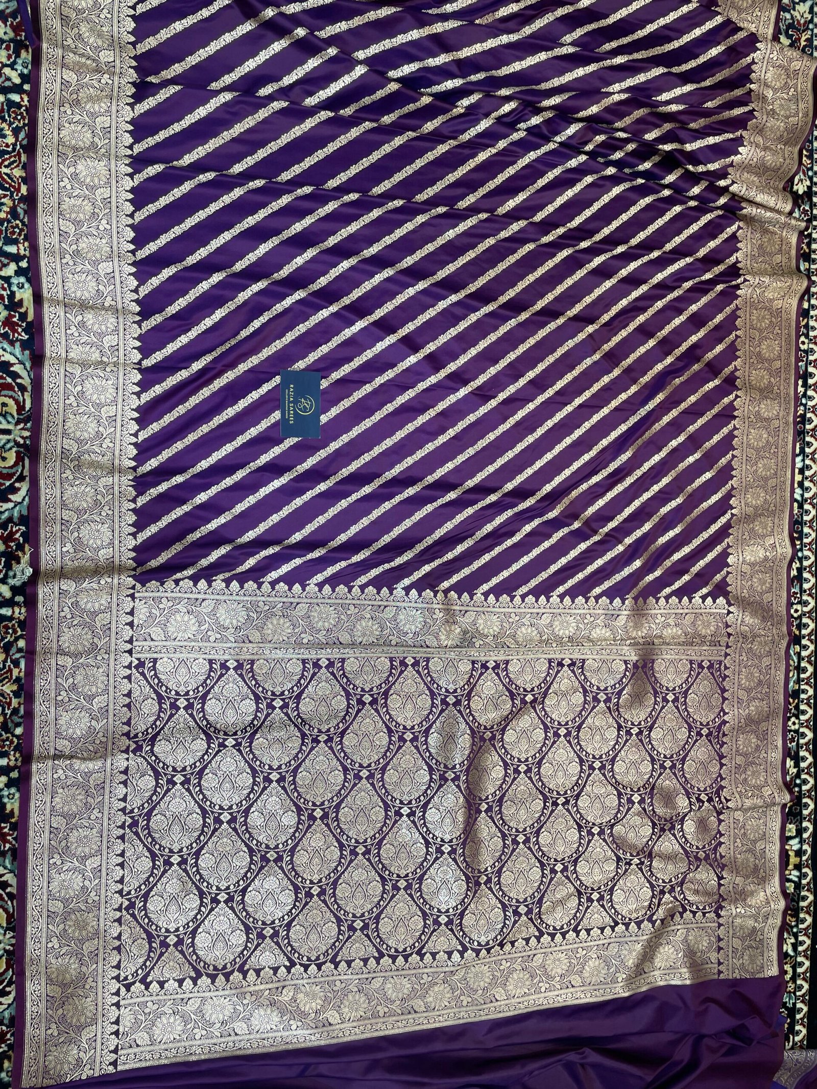 A3. Begani Aada Mashru Katan Silk Saree - Image 4