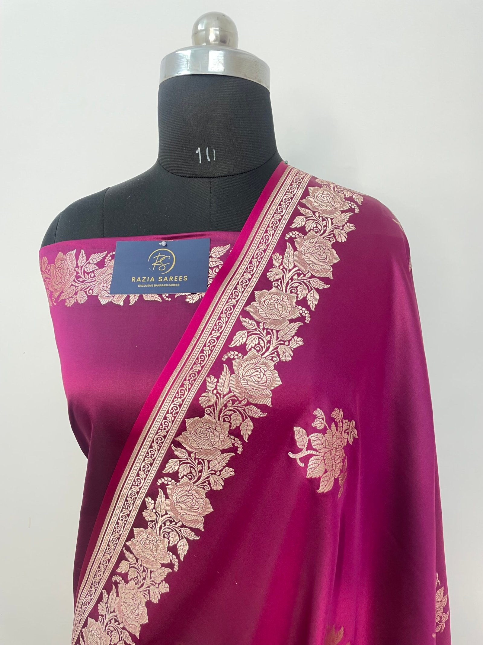 Purple Boota Mashru Katan Silk Saree