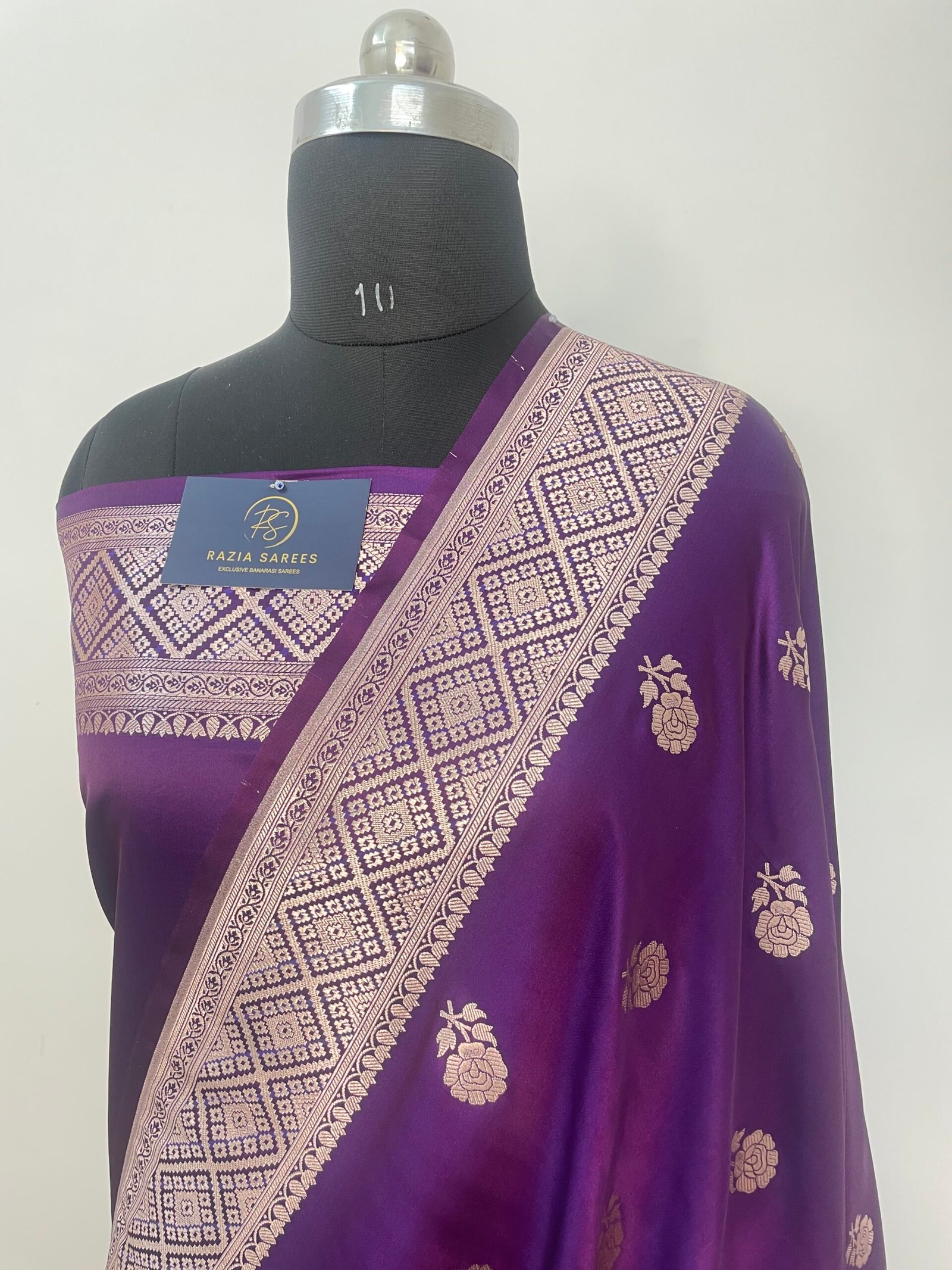 Begani Boota Mashru Katan Silk Saree