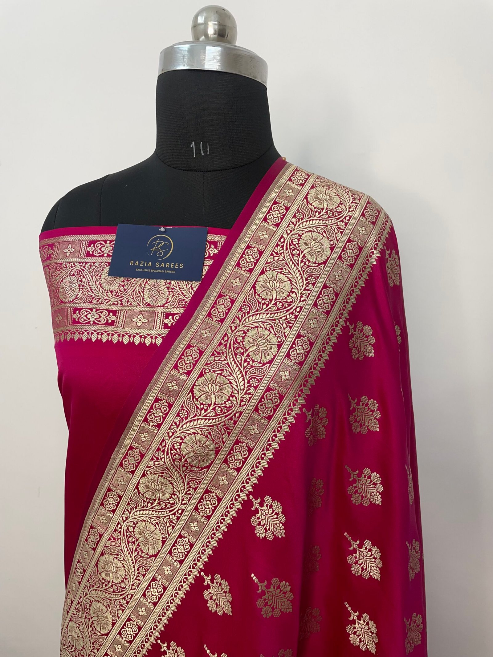 B. Rani Pink Boota Mashru Katan Silk Saree
