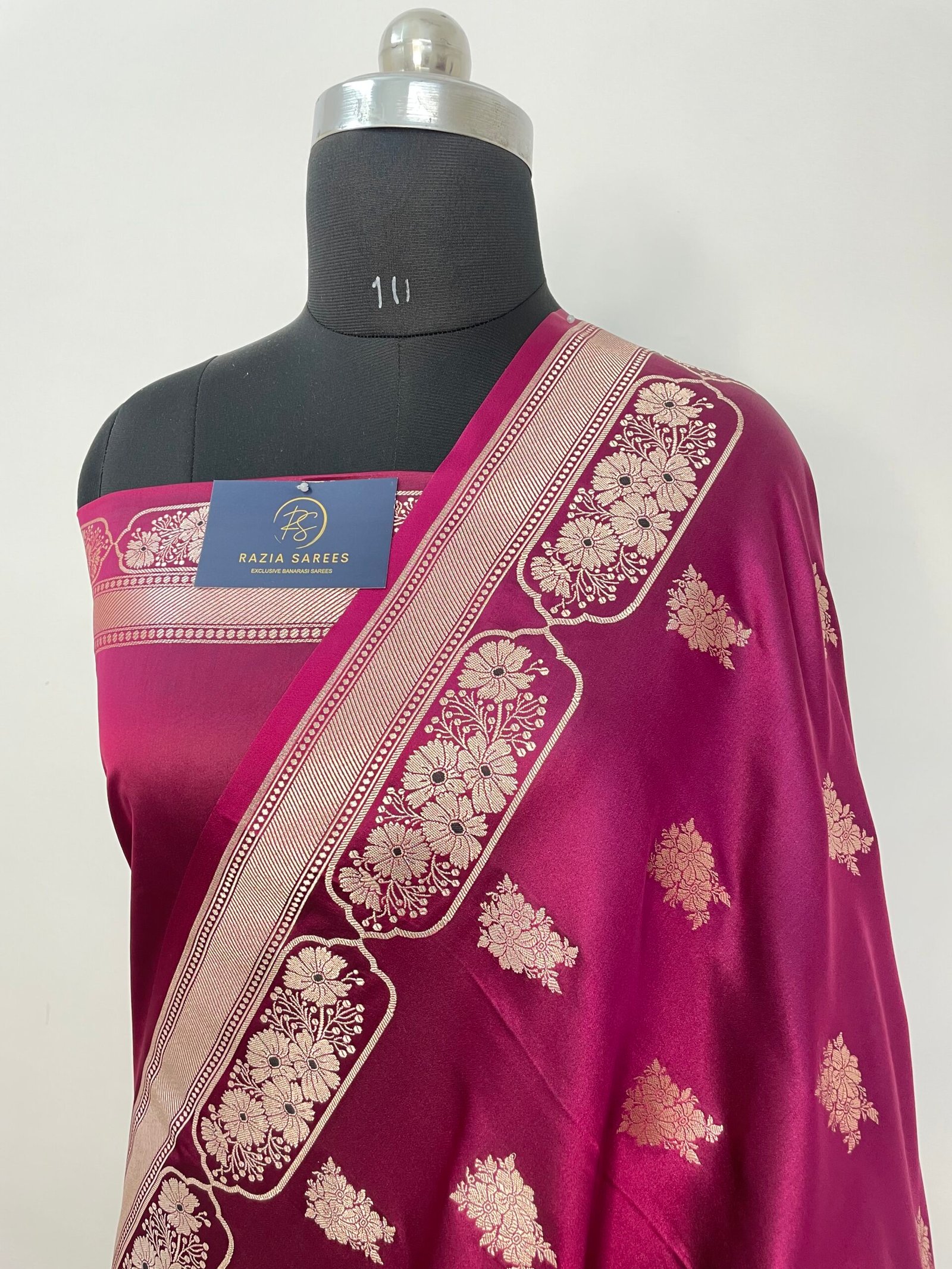 A. Purple Boota Mashru Katan Silk Saree