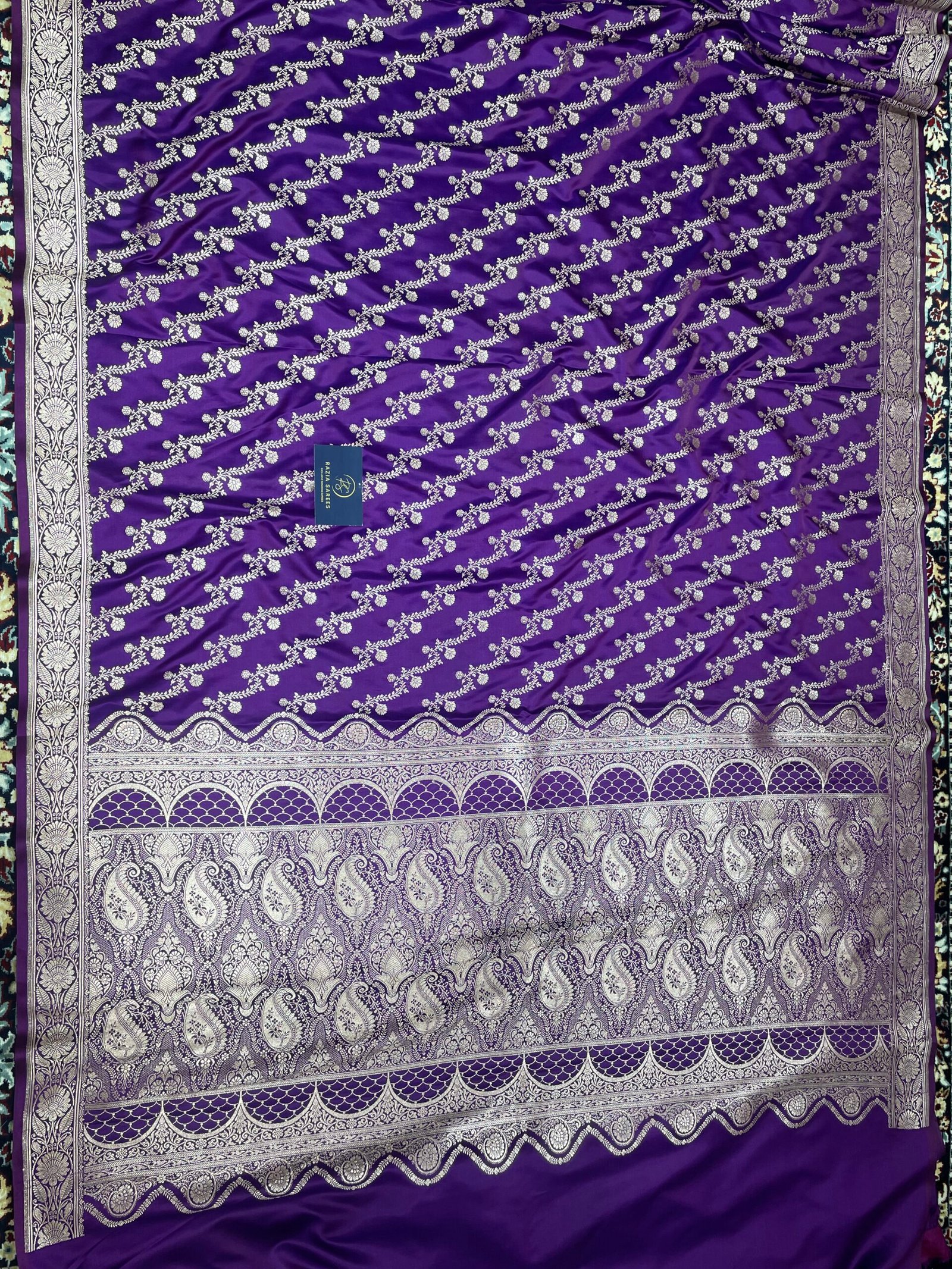 Begani Aada Mashru Katan Silk Saree - Image 4