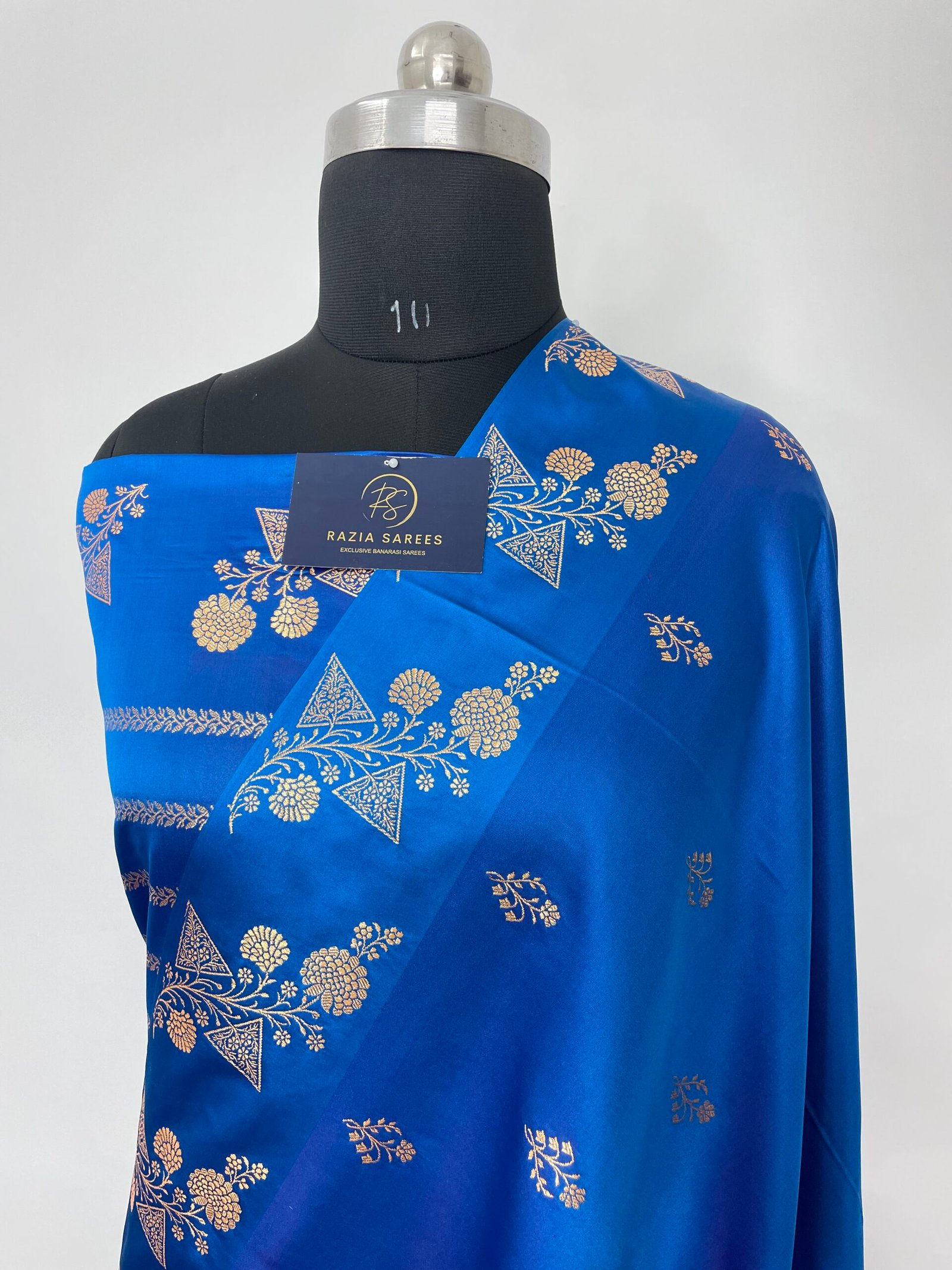 FirozY Fancy Satan Patta Buti Satin Katan Silk Saree