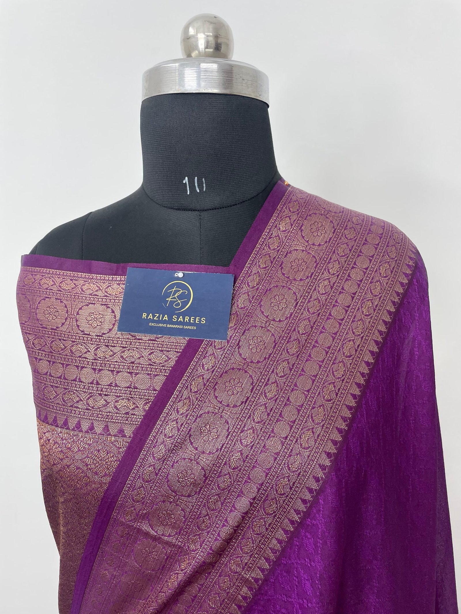 Begani Semi Khaddi Georgette Silk Saree
