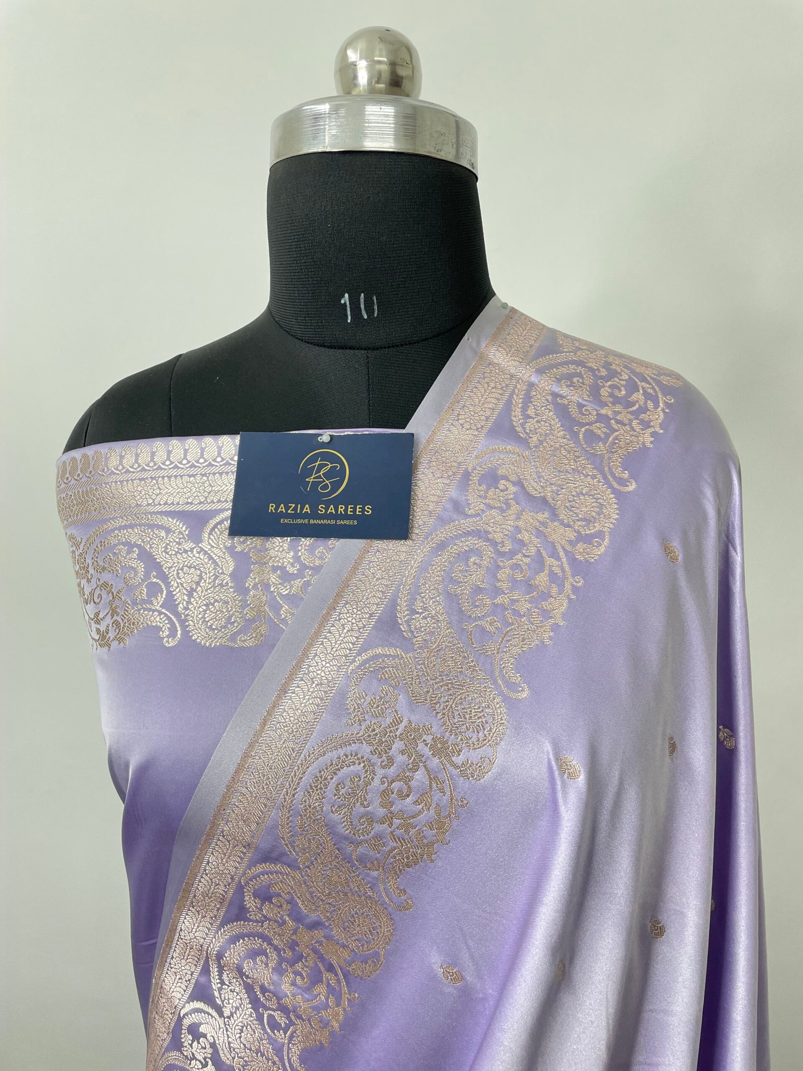 Baby Purple Mashru Katan Silk Saree
